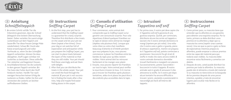 instructions Sniffing Carpet - Image 4