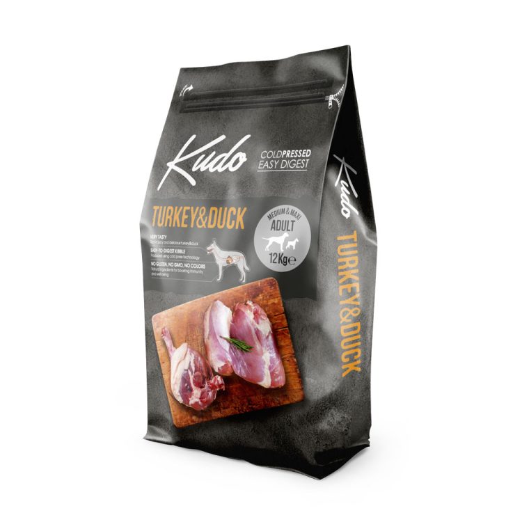 Kudo Cold-Pressed Turkey & Duck Adult Medium & Maxi 12kg - Image 1